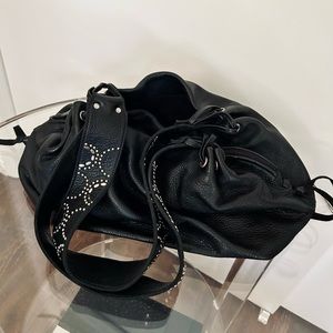 Black Leather Purse
